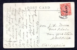 CHINA 1912 U.S. PEKING TO FORT PLAIN NEW YORK VIA SIBERIA SCOTT #150 OVERPRINTED - Picture 1 of 2