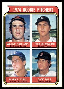 1974 Topps Rookie Pitchers - Wayne Garland/Fred Holdsworth/Mark Littell/Dick
