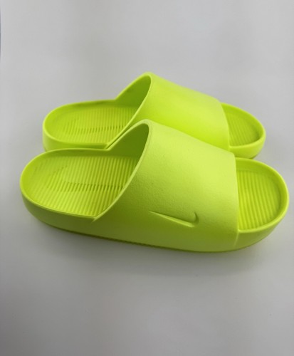 Sandali Nike Calm Volt gialli nuovi con scatola uomo donna slide slip on uomo 8 donna 9 5