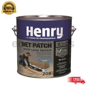 208 Wet Roof Cement - 0.90 Gallon Black for Reliable Leak Repair NEW - Picture 1 of 6