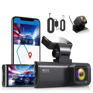 REDTIGER 4K Front and Rear Dash Cam Dual Dash Camera Free Hardwire Kit - Picture 1 of 9