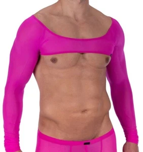 Manstore Shoulder Vest Shirt M2327 Gr. XXL NEU UVP: 59,95€ hotpink transparent - Picture 1 of 4