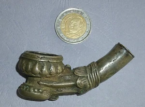 Burma alte Bronze Pfeifenkanne Tabak Burma Myanmar Asien tabacco pipe - Bild 1 von 5
