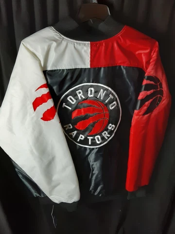 Toronto Raptors Men's Quilt Lined Front Snap Starter Jacket 3X Cover