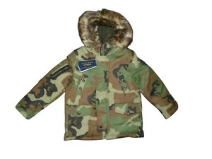 Polo Ralph Lauren Boys Jacket Down Feather Water Resistant 5 Green NWT - Picture 1 of 14