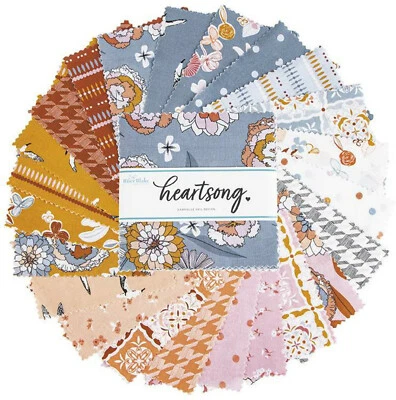 Heartsong Riley Blake 5" Stacker 42 100% Cotton Precut Quilt Squares - Image 1 of 2
