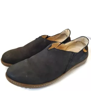El Naturalista El Viajero Black Leather Nubuck Slip On Loafer Shoes EU 41 - Picture 1 of 12