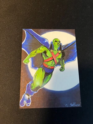 J'onn J'onzz 2014 Cryptozoic DC Comics Epic Battle Sketch Card Scott Rorie 1/1 - Image 1 of 2