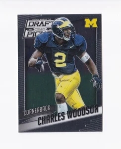 2015 Panini Prizm Draft Picks #24 Charles Woodson Raiders Michigan Wolverines - Picture 1 of 2