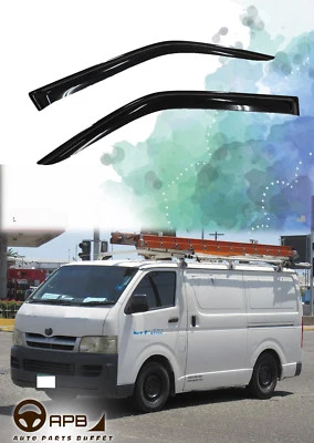 Para Toyota Hiace 2004-2018 Van Ventana Viseras Protector Ventilación Deflector Protector Intemperie Foto 1 de 4