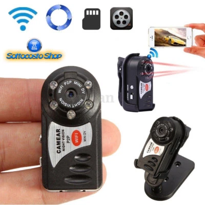 MICRO IP CAMERA MINI TELECAMERA WIFI HD SLOT SD SPIONAGGIO CON SENSORE MOVIMENTO - Immagine 1 di 4