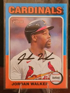 2024 Topps Heritage - Throwback Uniform Variation Jordan Walker #96 - Picture 1 of 2
