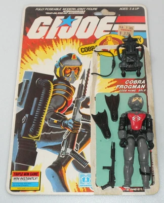 1985 Cobra EELS v1 фигурка файл карта винтажный G.I. GI Joe 3,75 ARAH *100% полный комплект - Изображение 1 из 4