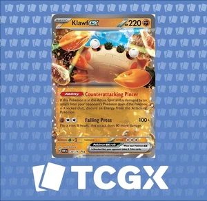 Pokemon - Klawf ex - 120/197 - SV03: Obsidian Flames - Holo - Double Rare NM - Picture 1 of 1
