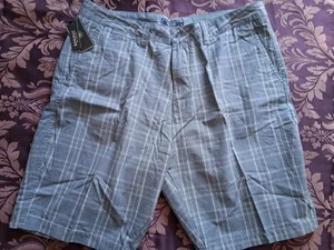 Mens Maine New England Blue Check Chino Shorts, 38" Waist, BNWT - Picture 1 of 7