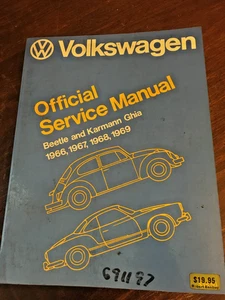Volkswagen Official Service Manual, Beetle Karmann Ghia 1966, 1967, 1968, 1969 - Picture 1 of 7