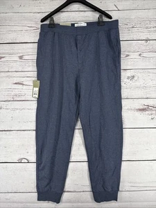 Men’s Cotton Modal Knit Jogger Pajama Pants- Goodfellow & Co Navy Blue L - Picture 1 of 12