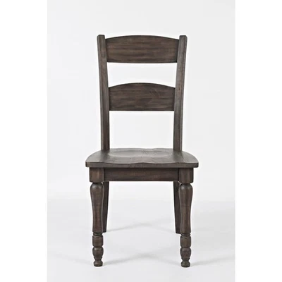 JOFRAN Rustic Reclaimed Pine Farmhouse Ladderback Dining Chair (Set of 2)