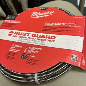 Milwaukee Werkzeug 48-53-2563 1/4" x 25' Innenkern Birnenkopf Kabel mit Rostschutz - Bild 1 von 6