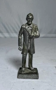 Vintage Abraham Lincoln 16th President Pewter 2 3.4 Inch Statue Unbranded Mint - Picture 1 of 4