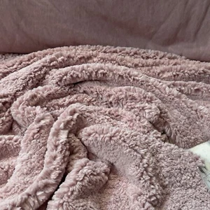 Webpelz kuscheliges Kurzhaar Kunstfell Stoff Deko weich Plüsch Teddy Altrosa - Bild 1 von 5