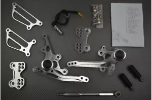 Silver Complete kit of Rearsets SUZUKI SV1000N / SV1000S 2003-2010 - Picture 1 of 1