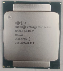 Intel Xeon E5-2643 V3 6 core 12 threads 20MB 3.40GHz LGA-2011-3 CPU processor - Picture 1 of 1