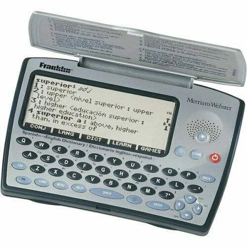 Franklin Bes-1850 Merriam Webster Spanish-english Speaking Dictionary 2mb Card