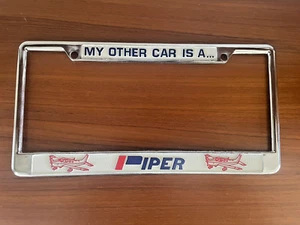 MY OTHER CAR IS PIPER Kennzeichenrahmen - New Old Stock - Bild 1 von 8