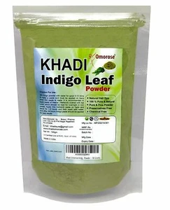 Khadi Omorose Indigo Leaf Powder For Hair (100 Grams) (Pack of 2) fast shipping - Picture 1 of 3