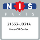 21633-JD31A Nissan Hose-oil cooler 21633JD31A, New Genuine OEM Part