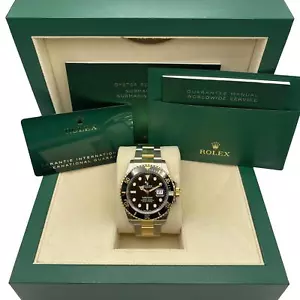 Rolex Submariner Date 126613LN 18K Yellow Gold Steel Black Dial Watch B&P 2022 - Picture 1 of 6