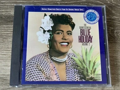 BILLIE HOLIDAY The Quintessential Billie Holiday Volume 2 CD (1987, Columbia) VG Foto 1 de 4