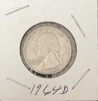 Washington Quarter 1964 D - Image 1 of 2