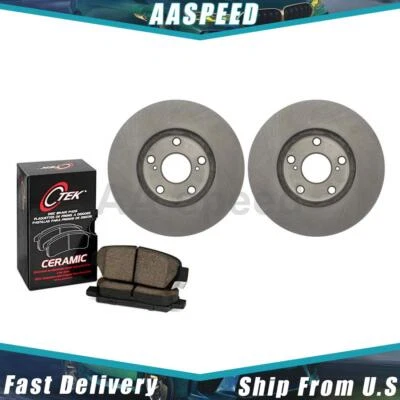 Pastillas de freno delanteras y rotores para Toyota Camry 2001 2000 1996 1995 1994 1993 1992 Foto 1 de 4