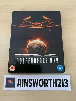 Independence Day Blu-Ray Steelbook Used Like New Will Smith - Image 1 of 2