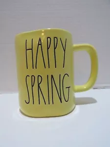RAE DUNN NUOVA TAZZA PRIMAVERA "HAPPY SPRING" GIALLA - Foto 1 di 4