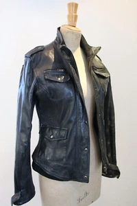 J&E JAGGER&EVANS Lederjacke schwarz Gr. 38 - Bild 1 von 13