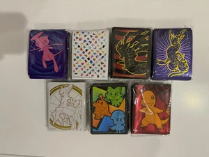 Various Pokemon Card Sleeves x65 (per pack) from Pokemon TCG Elite Trainer Boxes