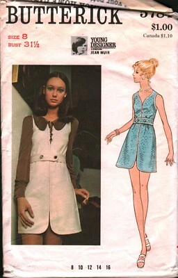 5784  Vintage Butterick Sewing Pattern 1960s Misses Loose Fitting Dress Jumper - Image 1 of 2