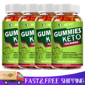Keto Slimming Gummies 120,000mg Apple Cider Vinegar ACV Weight Loss 60 Gummy USA - Picture 1 of 15