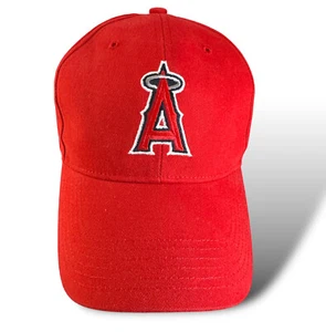 Baseballmütze Los Angeles Angles Of Anaheim rot Riemen hinten Vater MLB EINHEITSGRÖSSE - Bild 1 von 8