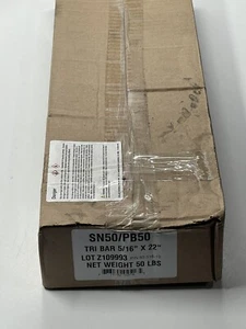 Stellar Technical Products SN50/PB50 Tri Bar Solder 5/16" x 22" 50-516-10 - Picture 1 of 3
