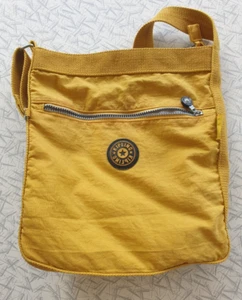 Large Kipling Yellow Cross Body Bag 30cm x 32cm - Picture 1 of 4
