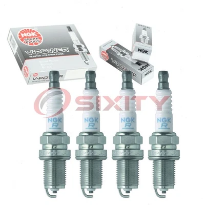 4 bujías NGK V-Power para Hyundai Sonata 2006 2,4 L L4 - Kit de motor vj Foto 1 de 4