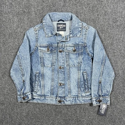 Chaqueta de mezclilla Oshkosh Bgosh lavado claro nueva con etiquetas niños talla 6/6A 0948 Foto 1 de 4