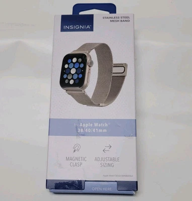 Correa de malla de acero inoxidable Insignia para Apple Watch 38 mm 40 mm y 41 mm - Caja abierta_ Foto 1 de 3