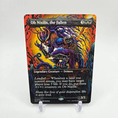 MTG Secret Lair Encyclopedia of MTG Ob Nixilis the Fallen Regular NM - Image 1 of 2
