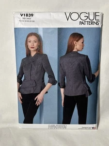 NEW Vogue V1839 Misses Jacket Uncut Sewing Pattern sz 16-24 - Picture 1 of 2