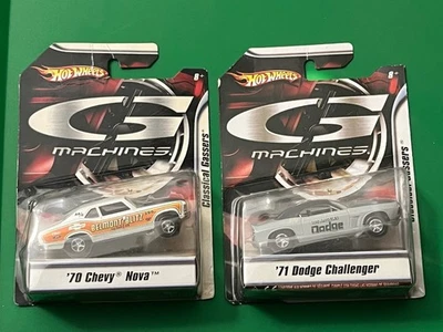 Hot Wheels G Machines Classical Gassers 70 Chevy Nova 71 Dodge Charger - Image 1 of 4